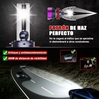 Foto 2 | Foto 2 | Kit de Faros 9004 Led 24000lm para Auto Eo Safe Imports Esi-12126 Multicolor