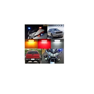Foto 2 | Foto 2 | Par Faro Led Patrulla Escolta Barra Lateral Estrobo Moto Auto Eo Safe Imports Esi-17971 Azul/blanco