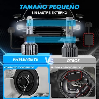 Foto 2 | Foto 2 | Kit De Faros Led Conector 9005 150w Csp 25000lm Eo Safe Imports Esi-20906 Plata