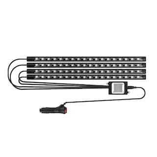 Foto 1 | Foto 1 | Tiras 72 Luces Led Para Auto Barra De Luz Rgb Eo Safe Imports Esi-16878 Negro