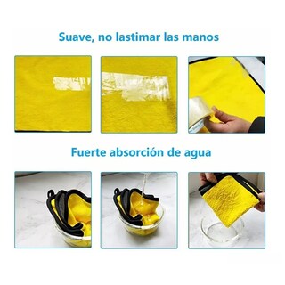 Foto 2 | Foto 2 | Kit 5 Paño Mágico Seco Con Toalla Superfina Eo Safe Imports Esi-13929 Amarillo