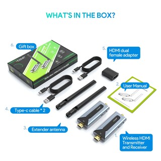 Foto 5 | Foto 5 | Kit Transmisor Y Receptor Hdmi Inalámbrico Edup Con Alcance De 150 M - Venta Internacional.