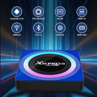Foto 4 | Foto 4 | Caja De Tv Idealroyal X88 Pro 13 Android 13.0 4 Gb/32 Gb Wifi6 8k - Venta Internacional.