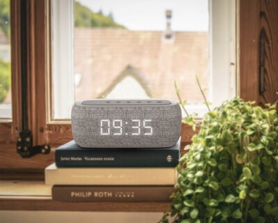 Foto 2 | Foto 2 | Despertador con Bocina y Radio Fm de Doble Alarma Zeta color Gris