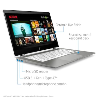 Foto 4 | Foto 4 | Portátil Hp Chromebook X360 Con Pantalla Táctil Hd De 14 Pulgadas, 4 Gb De Ram, 32 Gb - Venta Internacional.