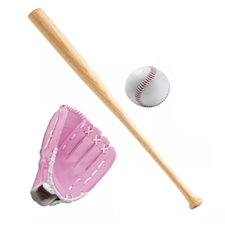 Foto 1 | Foto 1 | Bate 29 Madera Juego 3 Piezas Béisbol Eo Safe Imports Esi-17487 Rosa