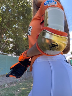 Foto 4 | Foto 4 | Kit 3 Pz Protecciones Bateo Broche + Slidding Glove - Dorado/naranja