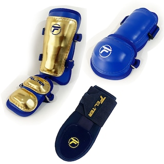 Foto 1 | Foto 1 | Protecciones de Bateo Felter Fitness con Broche + Guante deslizante - 3 Piezas Azul Rey