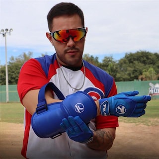 Foto 5 | Foto 5 | Protecciones de Bateo Felter Fitness con Broche + Guante deslizante - 3 Piezas Azul Rey