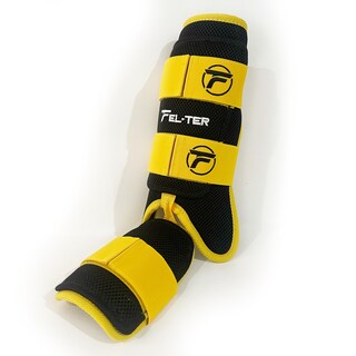 Foto 2 | Foto 2 | Kit de Protecciones de Bateo Velcro + Guante deslizante - 3 Piezas Amarillo/Negro
