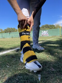 Foto 3 | Foto 3 | Kit de Protecciones de Bateo Velcro + Guante deslizante - 3 Piezas Amarillo/Negro