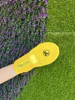 Foto 8 | Foto 8 | Kit de Protecciones de Bateo Velcro + Guante deslizante - 3 Piezas Amarillo/Negro
