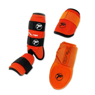 Foto 1 | Foto 1 | Kit de Protecciones de Bateo de 3 Piezas con Guante deslizante - Naranja/Negro