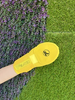 Foto 8 | Foto 8 | Kit de Protecciones Bateo Broche + Guante deslizante - 3 Piezas Dorado/Amarillo