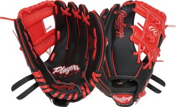 Guante De Béisbol Rawlings Players Series Youth 25 Cm Negro/rojo - Venta Internacional.