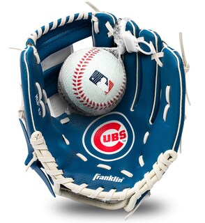 Foto 1 | Foto 1 | Set De Guantes Y Pelota Teeball Franklin Sports Mlb Cubs 9.5 - Venta Internacional.