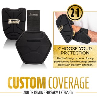 Foto 2 | Foto 2 | Protector De Codo Franklin Sports Prt Series De Béisbol Para Adultos, Color Negro Y Dorado - Venta Internacional.