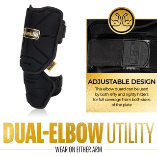 Foto 3 | Foto 3 | Protector De Codo Franklin Sports Prt Series De Béisbol Para Adultos, Color Negro Y Dorado - Venta Internacional.