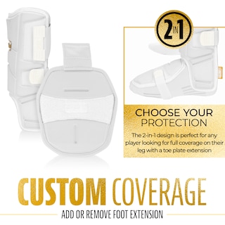 Foto 3 | Foto 3 | Protector De Piernas Franklin Sports Prt Series, Béisbol Para Adultos, Blanco/dorado - Venta Internacional.