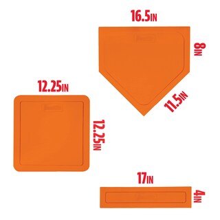 Foto 2 | Foto 2 | Set De Base De Béisbol Franklin Sports Thrown Down Orange, 5 Piezas - Venta Internacional.