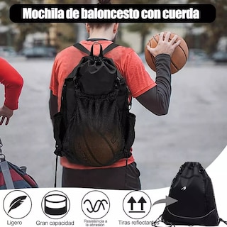 Foto 4 | Foto 4 | Mochila Bolsa Transportadora Para Balon Y Futbol Basquet Eo Safe Imports Esi-11956 Negro