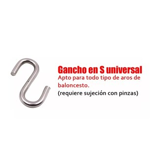 Foto 3 | Foto 3 | Red De Acero Cadena Para Canasta Baloncesto Eo Safe Imports Esi-11952 Plata