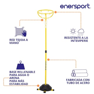 Foto 3 | Foto 3 | Canasta De Basquetbol Ajustable 1.20 - 1.90 M - Enersport