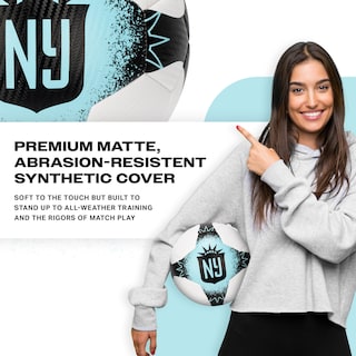 Foto 5 | Foto 5 | Balón De Fútbol Franklin Sports Nwsl Nj/ny Gotham Tamaño 5 Con Bomba - Venta Internacional.