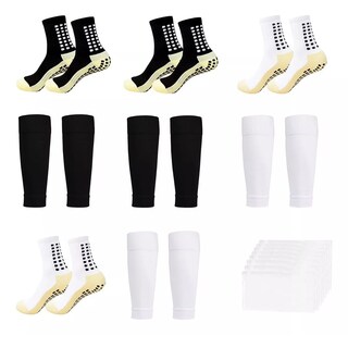 Foto 1 | Foto 1 | Set 4 Par Calcetin Y 4 Par Media Fútbol Antideslizantes Niños Eo Safe Imports Esi-15330 Multicolor