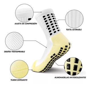 Foto 2 | Foto 2 | Set 4 Par Calcetin Y 4 Par Media Fútbol Antideslizantes Niños Eo Safe Imports Esi-15330 Multicolor