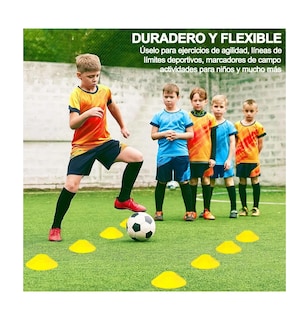 Foto 3 | Foto 3 | 21 Piezas De Accesorios De Entrenamiento De Fútbol Con Conos Color Dorado