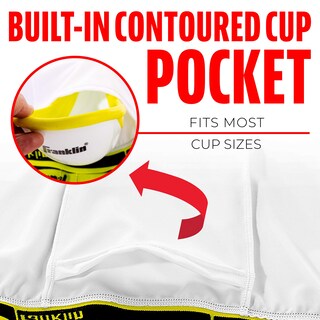 Foto 4 | Foto 4 | Pantalón Corto De Compresión Con Copa Franklin Sports Adult White M - Venta Internacional.