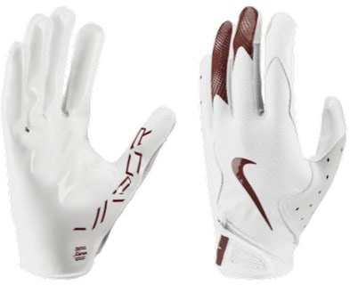 Foto 3 | Foto 3 | Guantes De Fútbol Nike Vapor Jet 8.0 Blanco/granate Xl - Venta Internacional.