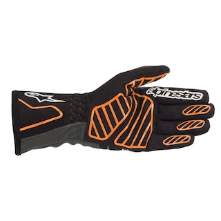 Foto 2 | Foto 2 | Guantes De Karting Alpinestars Tech-1 K V2, Talla Mediana, Color Negro Y Naranja - Venta Internacional.