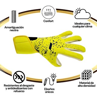 Foto 3 | Foto 3 | Guantes de Portero Profesionales con Agarre Antideslizante Talla 9