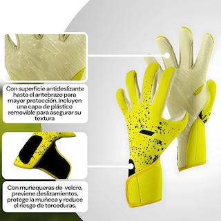 Foto 6 | Foto 6 | Kit Deportivo Profesional Guantes de Portero Talla 9 Palma Látex Antideslizante + Audífonos Inalámbricos Z9 Bluetooth