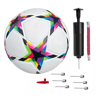 Foto 1 | Foto 1 | Balón Futbol Soccer No. 4 Estrellas Hibrido Bomba Eo Safe Imports Esi-11961 Multicolor