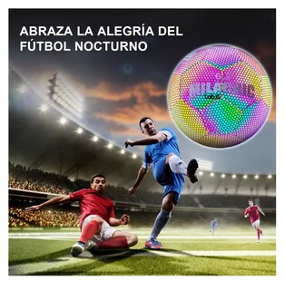 Foto 2 | Foto 2 | Balón De Fútbol Lab.g Holográfico Reflectante Brillante No.5 Niños