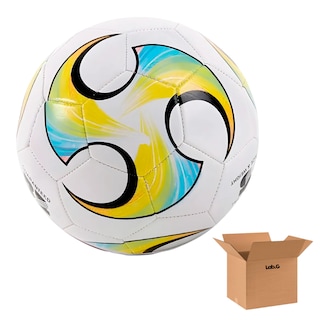 Foto 1 | Foto 1 | Balon Futbol Soccer Lab.g No. 5 Laminado Color Amarillo Azul Y Blanco