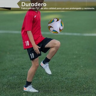 Foto 2 | Foto 2 | Balon Futbol Soccer Lab.g No. 5 Laminado Color Amarillo Azul Y Blanco