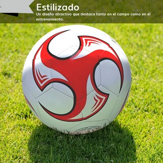 Foto 5 | Foto 5 | Balon Futbol Soccer Belug No. 5 Laminado Color Rojo Y Blanco