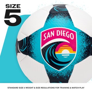 Foto 2 | Foto 2 | Balón De Fútbol Franklin Sports Nwsl San Diego Wave, Talla 5 - Venta Internacional.