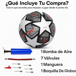 Foto 4 | Foto 4 | Balón de Fútbol Gris #5 Profesional PU Champions – Termosellado y Resistente