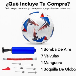 Foto 2 | Foto 2 | Balón de Fútbol Profesional No.5 Termosellado Copa América con Bomba de Aire y Accesorios Incluidos