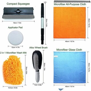 Foto 2 | Foto 2 | Kit de 6 pz de Limpieza para Coche Malubero Multicolor