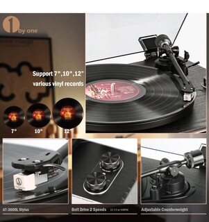 Foto 4 | Foto 4 | Reproductor De Discos Multifunción 1byone De Alta Fidelidad Con Altavoces - Venta Internacional.