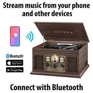 Foto 2 | Foto 2 | Tocadiscos Bluetooth Victrola Nostalgic 6 En 1 Espresso - Venta Internacional.