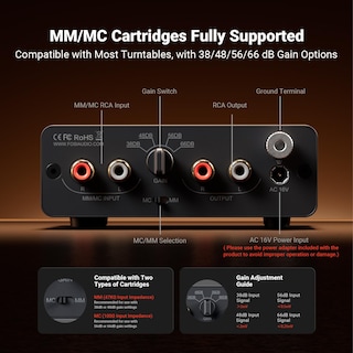 Foto 7 | Foto 7 | Phono Preamp Fosi Audio Box X5 Para Tocadiscos Con Cartucho Mm Y Mc - Venta Internacional.