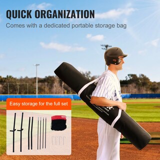 Foto 7 | Foto 7 | Red De Entrenamiento De Béisbol Y Sóftbol Vevor De 2,1 X 2,1 M Con Bolsa De Transporte - Venta Internacional.
