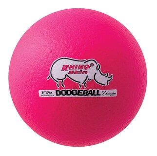 Foto 2 | Foto 2 | Juego De 6 Piezas De Piel De Rinoceronte Dodgeball Champion Sports, Color Rosa Neón - Venta Internacional.